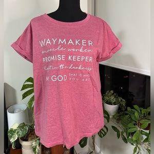 NEW Pink Waymaker tshirt